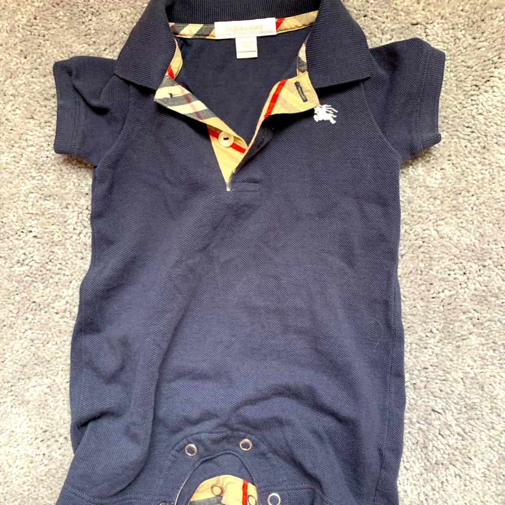 Like New boys Burberry romper